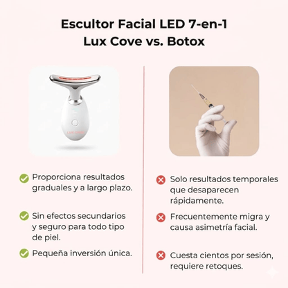 ✨Escultor facial LED 7 en 1 Lumine | Terapia Relajante de Luz led en Casa + Serum EXTRA De Regalo💧💆‍♀️