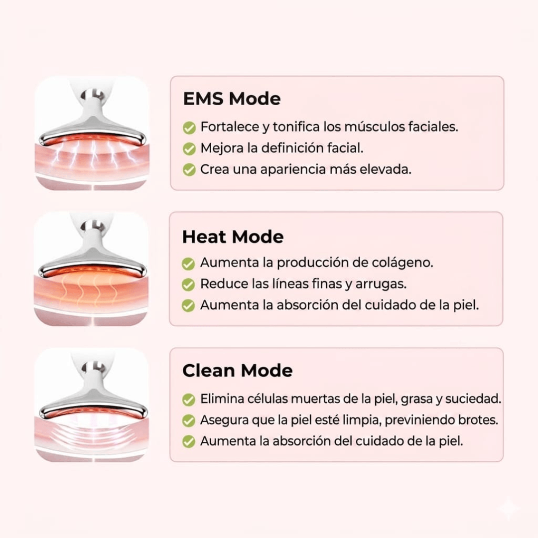 ✨Escultor facial LED 7 en 1 Lumine | Terapia Relajante de Luz led en Casa + Serum EXTRA De Regalo💧💆‍♀️