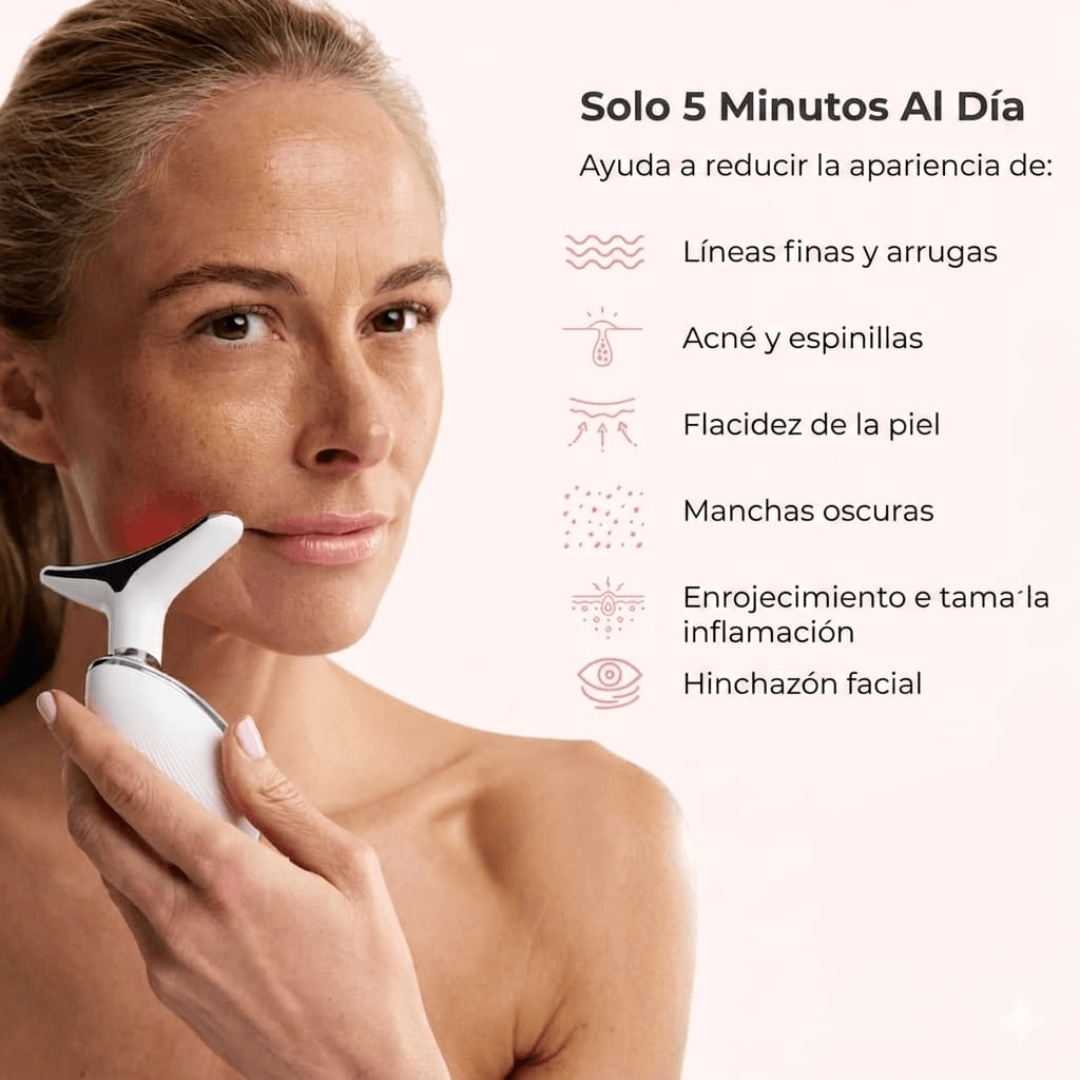 ✨Escultor facial LED 7 en 1 Lumine | Terapia Relajante de Luz led en Casa + Serum EXTRA De Regalo💧💆‍♀️