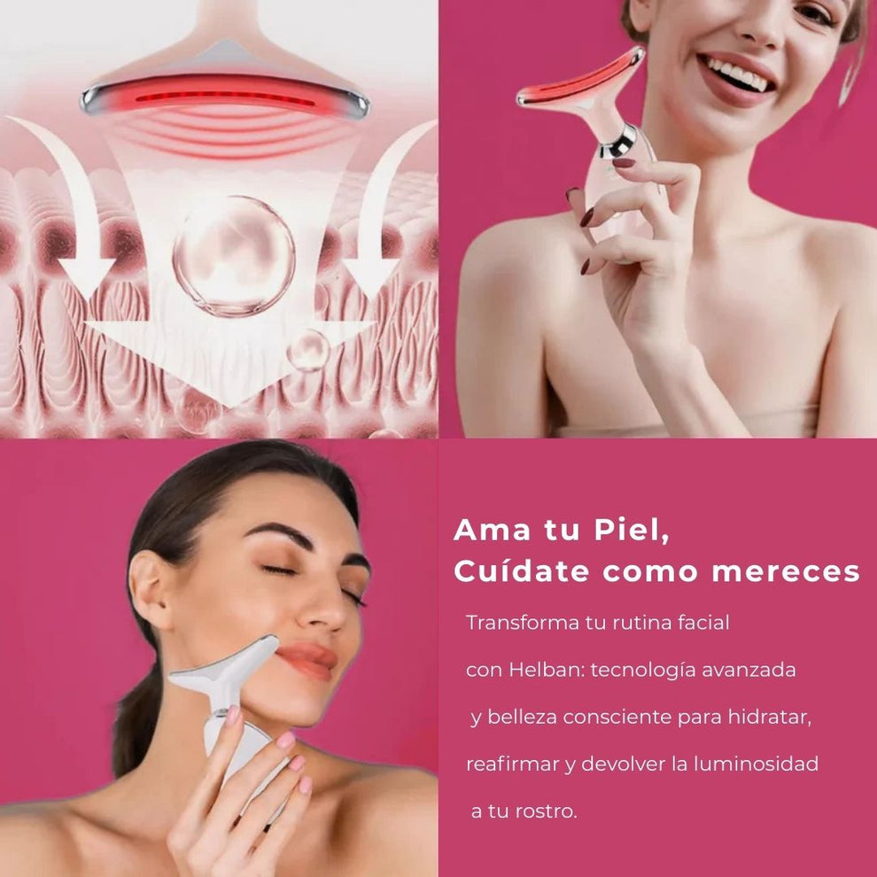 Escultor facial LED 3 en 1 LUMINE + Serum De Regalo