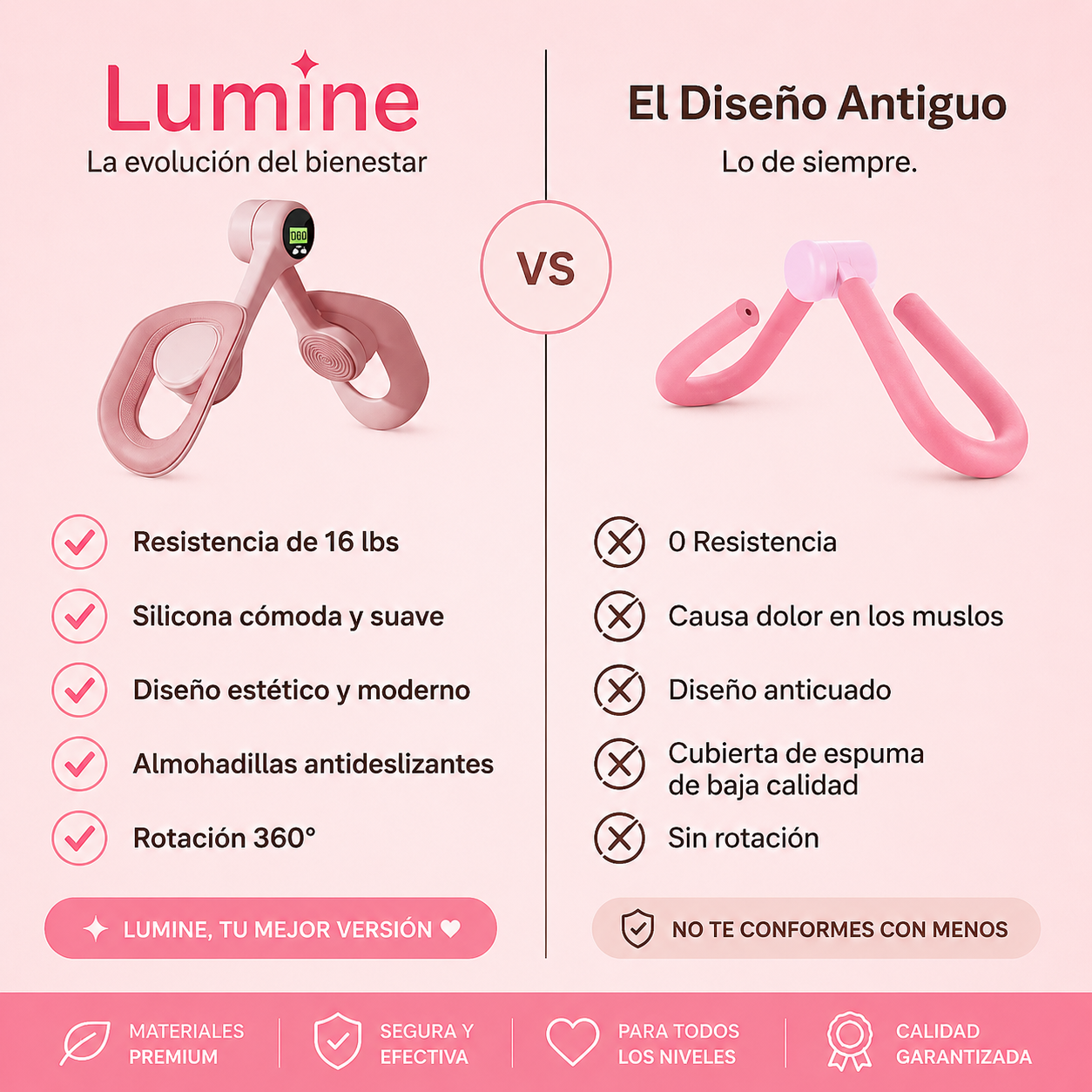 Entrenador de muslos y pelvis Lumine Fit™