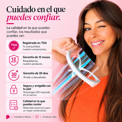 Mascara de terapia de luz LED de 7 colores